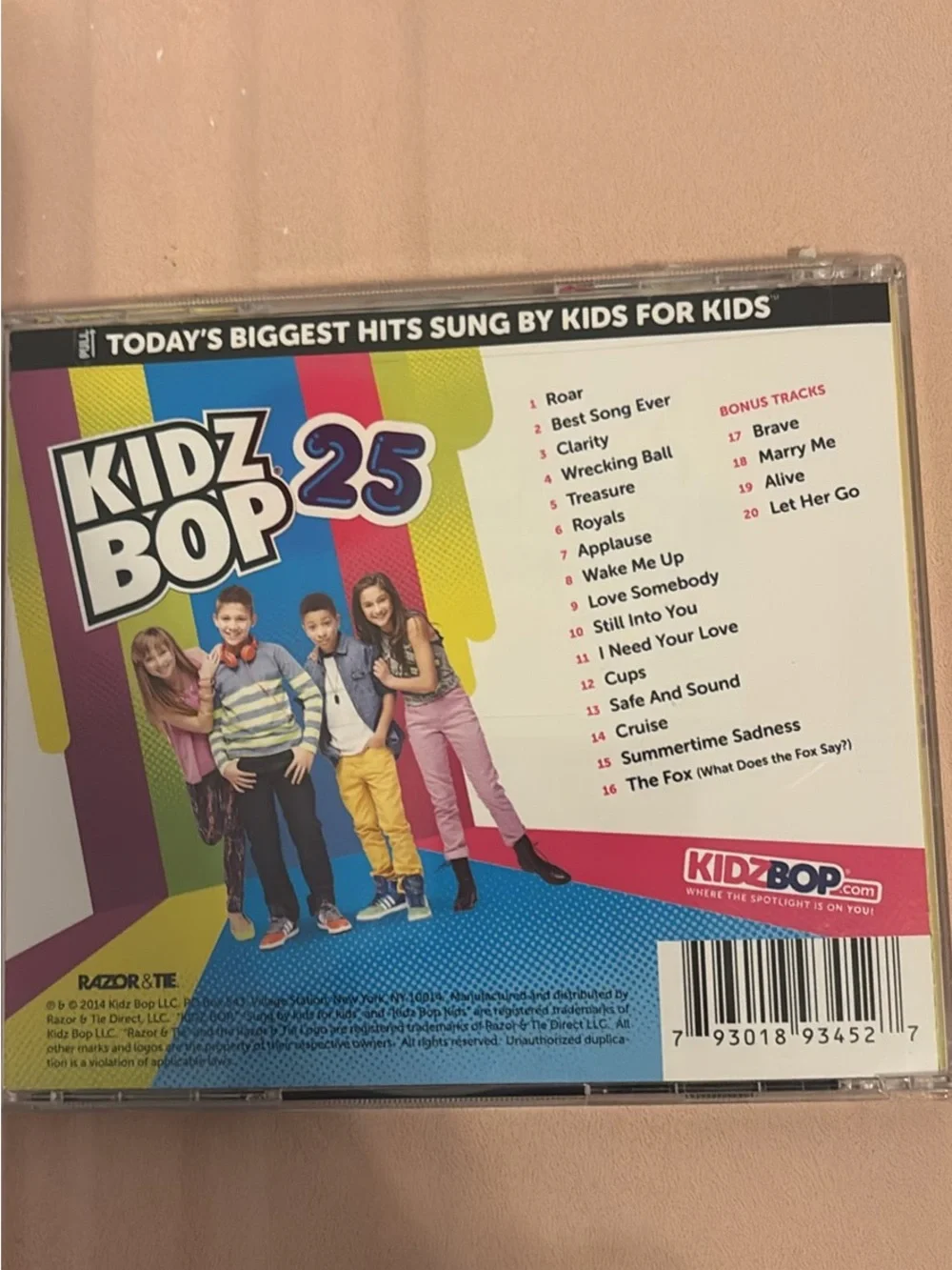 25 Kids Music CD - White with Multi Accent